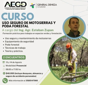 CURSO DE USO DE MOTOSIERRAS Y PODA FORESTAL