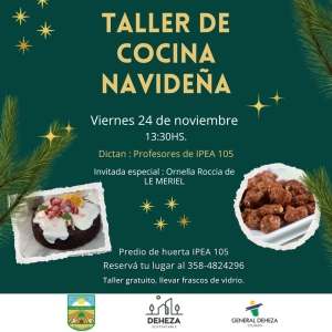 TALLER DE COCINA NAVIDEÑO.