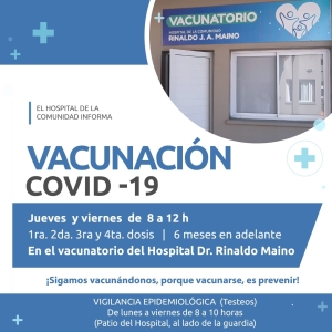 VACUNACIÓN COVID AGOSTO 2022
