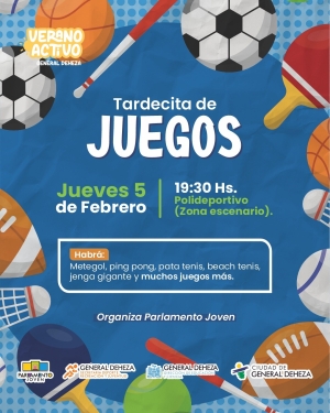 5 DE FEBRERO - TARDECITA DE JUEGOS