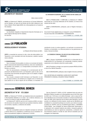 EDICTO BOLETÍN PROVINCIA DE CÓRDOBA