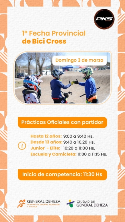 1° FECHA DEL PROVINCIAL DE BICICROSS.