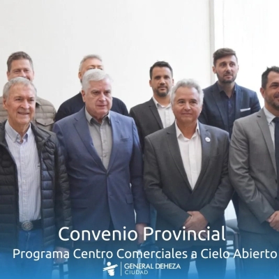 EL GOBERNADOR SCHIARETTI, LANZÓ EL PROGRAMA CENTROS COMERCIALES A CIELO ABIERTO.