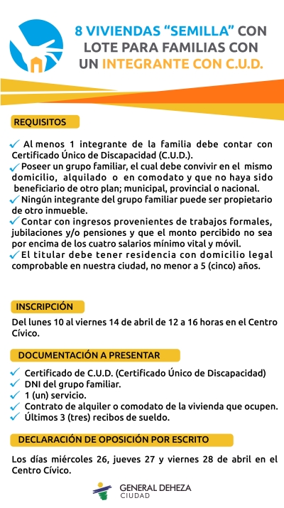 VIVIENDAS "SEMILLA" PARA DISCAPACIDAD.
