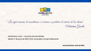 ASUNCIÓN DEL NUEVO PARLAMENTO JOVEN