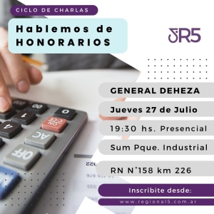 CICLO DE CHARLAS. HABLEMOS DE HONORARIOS.