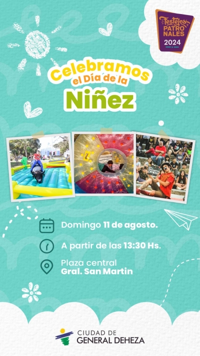 EL 11 DE AGOSTO, CELEBRAMOS EL DÍA DE LA NIÑEZ