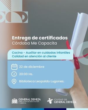 ENTREGA DE CERTIFICADOS. CÓRDOBA ME CAPACITA