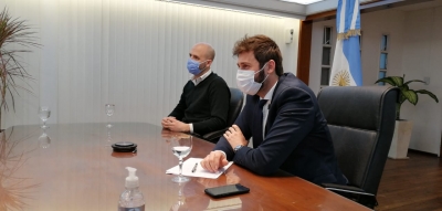 EN DIÁLOGO CON EL MINISTRO DE INDUSTRIA DE LA PROVINCIA.