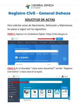 SOLICITUD DE ACTAS