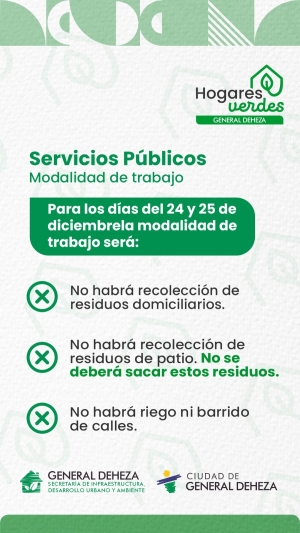 SERVICIOS PÚBLICOS - MODALIDAD DE TRABAJO EVENTUAL