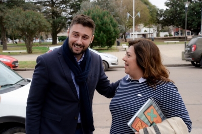 FRANCO MORRA RECIBIÓ A LA INTENDENTE DE ALEJANDRO ROCA.