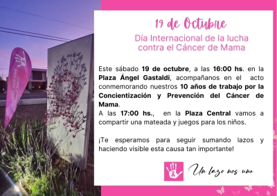 DÍA INTERNACIONAL DE LA LUCHA CONTRA EL CÁNCER DE MAMA