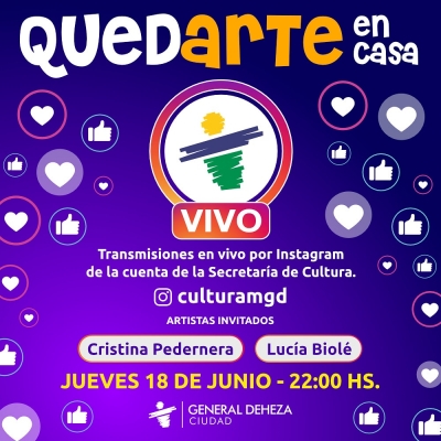 QUEDARTE EN CASA CON ARTISTAS LOCALES.