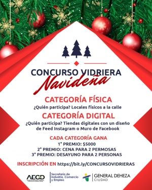 CONCURSO VIDRIERA NAVIDEÑA.