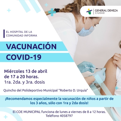 ESTA SEMANA SE ANTICIPA LA VACUNACIÓN COVID