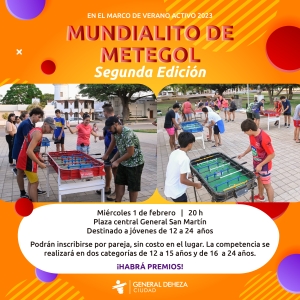 MUNDIALITO METEGOL, SUSPENDIDO
