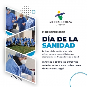 FELIZ DÍA A LOS TRABAJADORES DE LA SALUD.