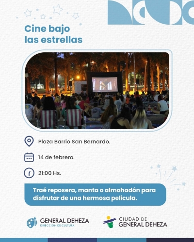 CINE BAJO LAS ESTRELLAS. BARRIO SAN BERNARDO.