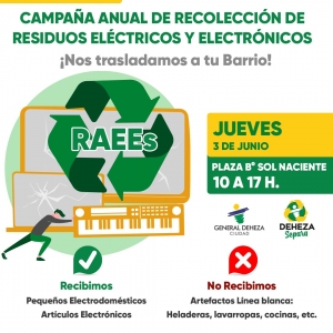 CAMPAÑA DE RECOLECCIÓN DE RESIDUOS ELÉCTRICOS Y ELECTRÓNICOS.