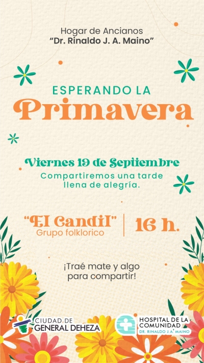 ESPERANDO LA PRIMAVERA EN EL HOGAR DE ANCIANOS DEL HOSPITAL DE LA COMUNIDAD