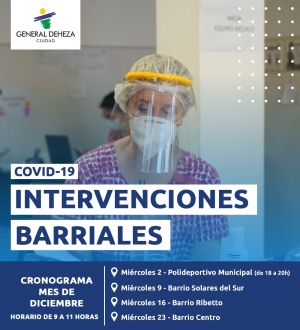 TESTEOS EN LOS BARRIOS.