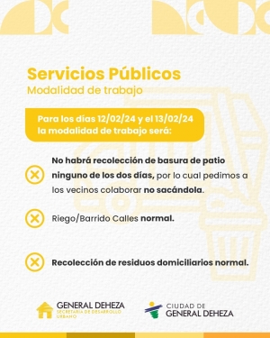 SERVICIOS PÚBLICOS INFORMA MODALIDAD DE TRABAJO.