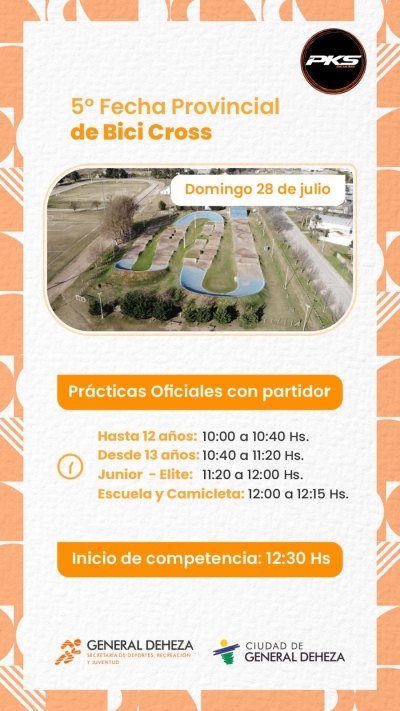 ESTE DOMINGO, PROVINCIAL DE BICICROSS