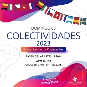 COLECTIVIDADES 2023, PRESENTACIÓN DE POSTULANTES