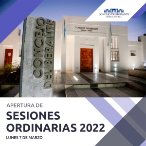 APERTURA DE SESIONES ORDINARIAS 2022