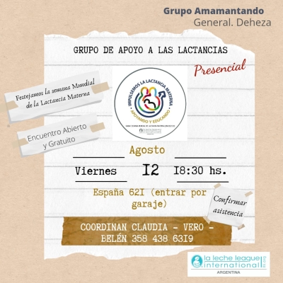 ACTIVIDAD DEL GRUPO AMAMANTANDO.