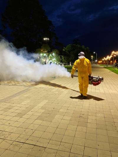 FUMIGACIÓN CONTRA MOSQUITOS VECTORES DE DENGUE Y ALACRANES