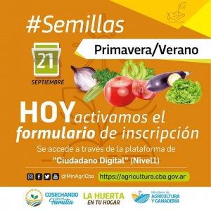 SEMILLAS PRIMAVERA VERANO.