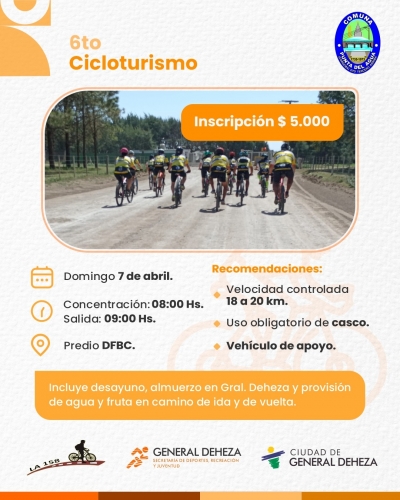 6ta. EDICIÓN DE CICLOTURISMO.